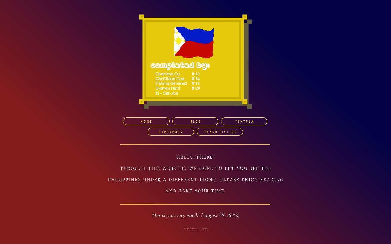 Carrd profile picture for @philippines